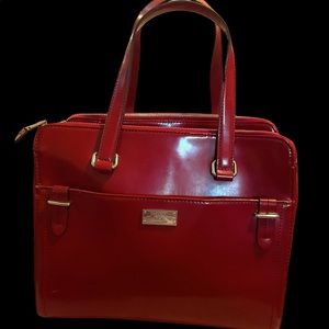 Ralph Lauren Handbag, Red Leather